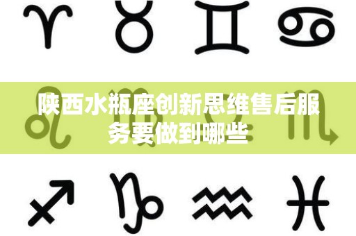 陕西水瓶座创新思维售后服务要做到哪些