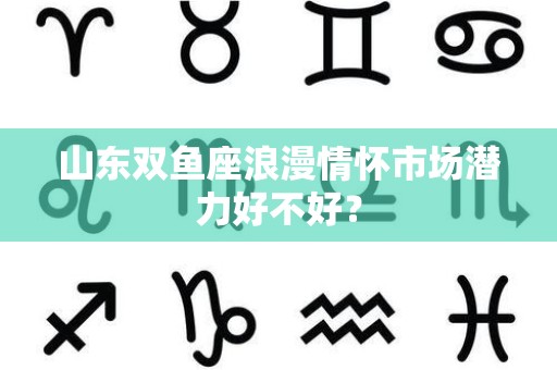 山东双鱼座浪漫情怀市场潜力好不好？